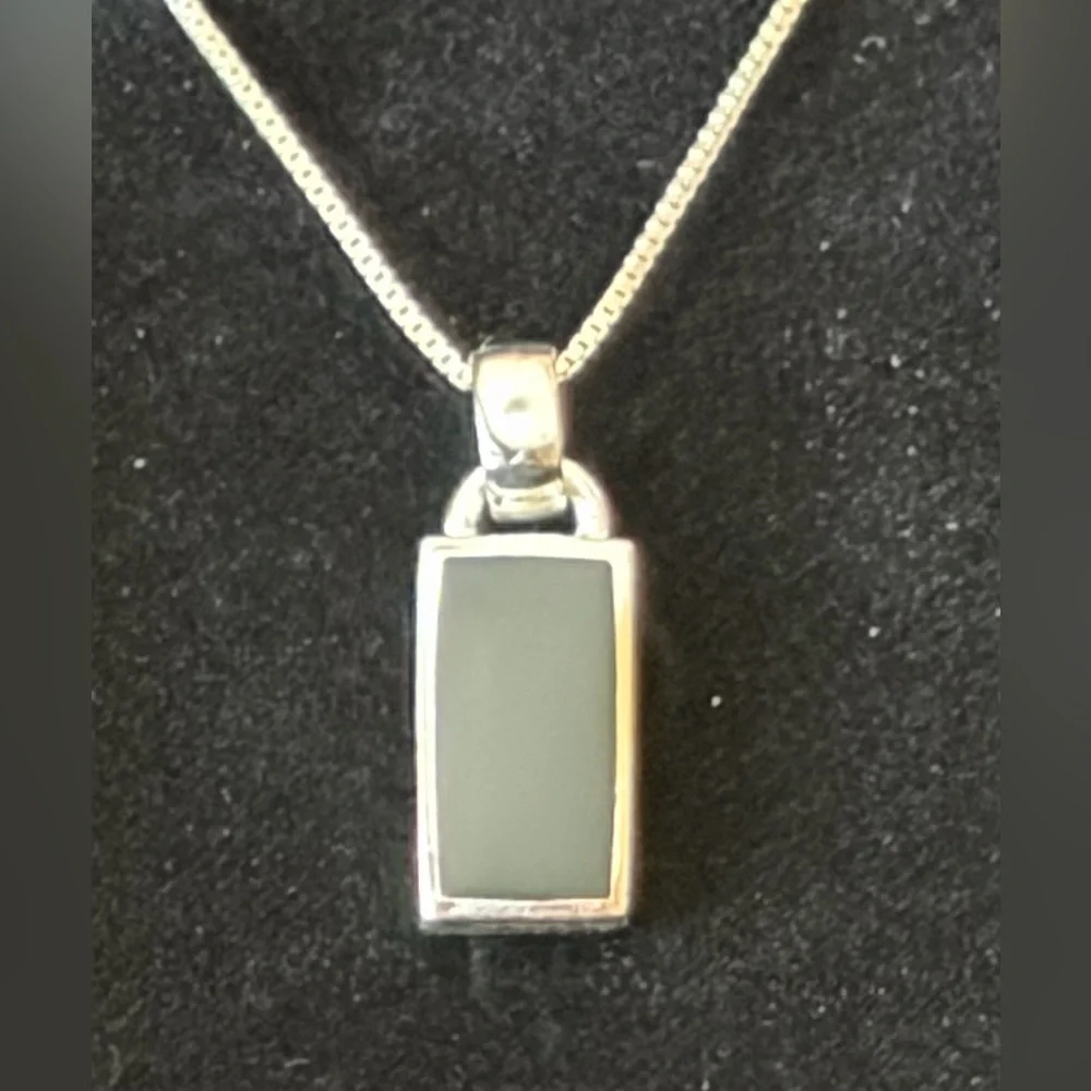 Onyx Su Thailand 925 earring necklace set $54 - Picture 8 of 12
